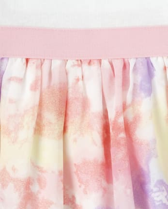 Girls Flip Sequin Knit To Woven Dress