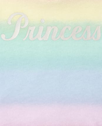 Baby And Toddler Girls Rainbow Princess French Terry Sweatshirt