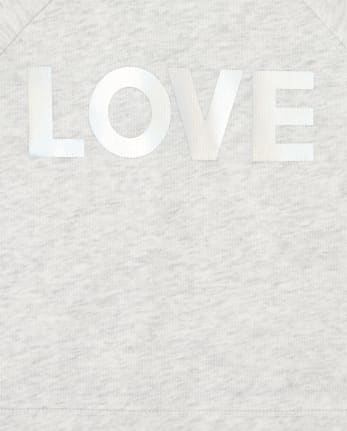 Baby And Toddler Girls Rainbow Striped French Terry Sweatshirt