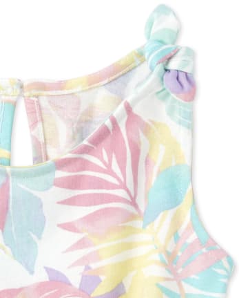 Baby And Toddler Girls Palm Romper