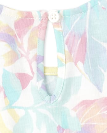 Baby And Toddler Girls Palm Romper