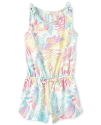 Baby And Toddler Girls Palm Romper