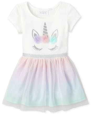 Childrens place unicorn dress clearance