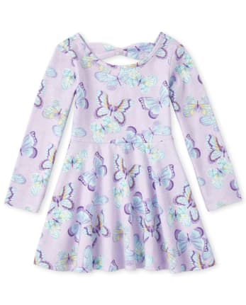 Baby And Toddler Girls Butterfly Bow Back Dress