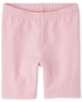 girls pink biker shorts