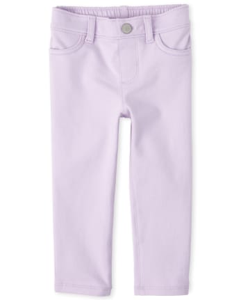 Baby And Toddler Girls French Terry Pull On Jeggings