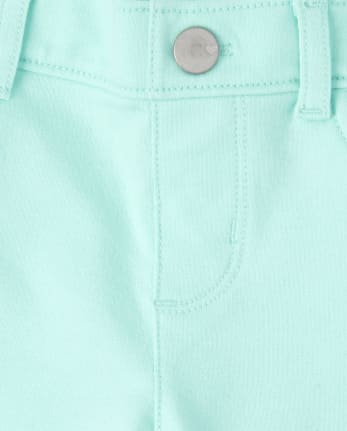 Jeggings sin cierres de rizo francés para bebés y niñas pequeñas
