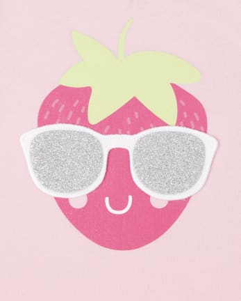 Top peek-a-boo con purpurina para bebés y niñas pequeñas