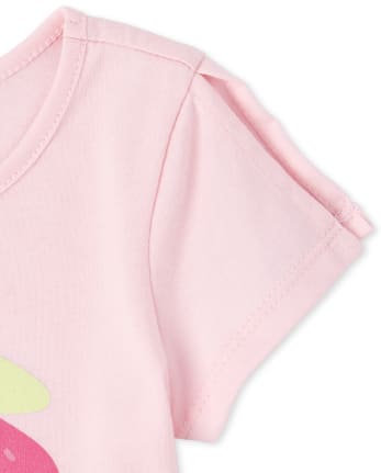 Top peek-a-boo con purpurina para bebés y niñas pequeñas