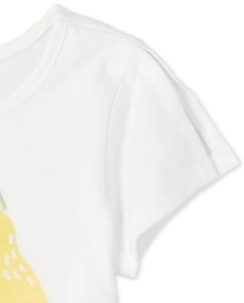 Baby And Toddler Girls Glitter Peek-A-Boo Top