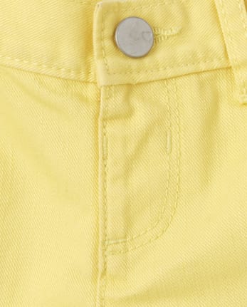 Short en jean à ourlet effiloché pour bébés et petites filles
