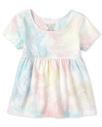 Baby And Toddler Girls Tie Dye Tunic Top