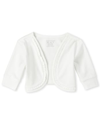 Bolero con volantes a juego para bebés y niñas pequeñas