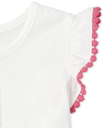 Baby And Toddler Girls Crochet Pleated Top - SIMPLYWHT