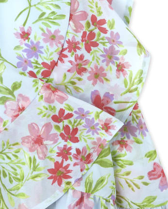 Womens Mommy And Me Floral Matching Cold Shoulder Dress