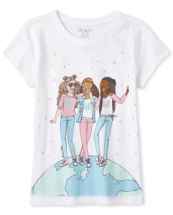 Girls Earth Squad Graphic Tee