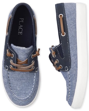 Boys Matching Boat Shoes | The Place - NAVY