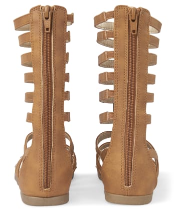 Girls Studded Tall Gladiator Sandals