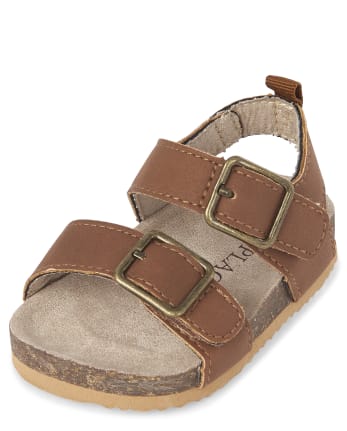 Baby Boys Faux Leather Matching Sandals TAN The Children s Place