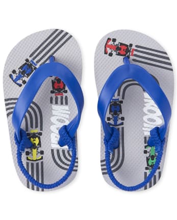 Toddler Boys Racecar Flip Flops