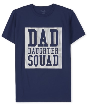 Mens Matching Family Foil Squad Graphic Tee