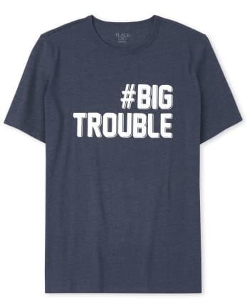 Mens Dad And Me Trouble Matching Graphic Tee