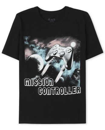 Boys Space Video Game Graphic Tee