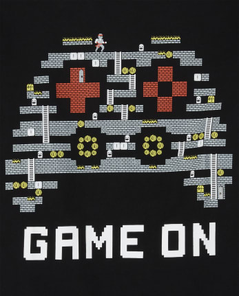 Camiseta con gráfico de videojuego para niños