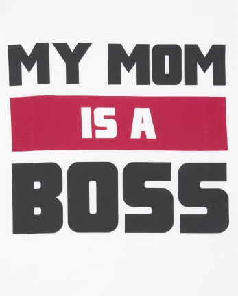 Boys Mom Boss Graphic Tee