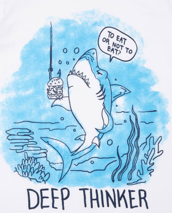Boys Shark Graphic Tee