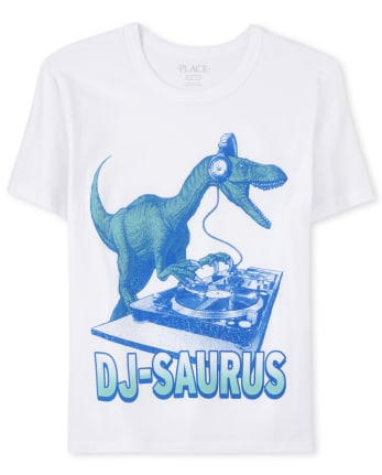 Camiseta con gráfico DJ Dino para niños