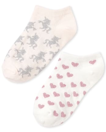 Girls Unicorn Ankle Socks 6-Pack