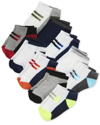Toddler Boys Cushioned Ankle Socks 10-Pack | The Children's Place ...