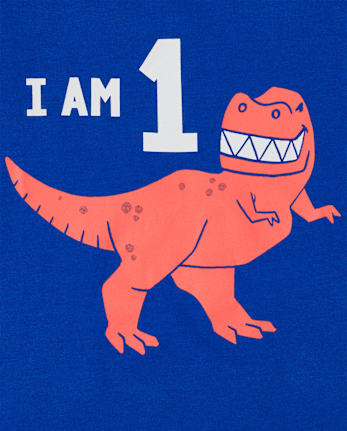 Toddler Boys Birthday Dino 1 Graphic Tee