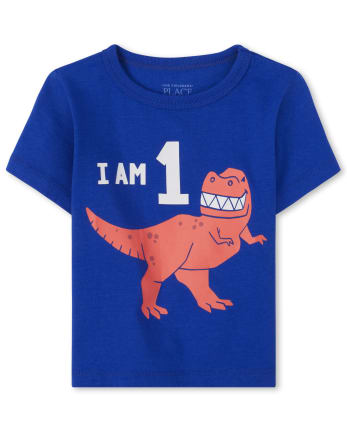 Toddler Boys Birthday Dino 1 Graphic Tee