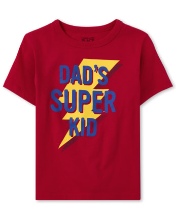 Baby And Toddler Boys Dad's Super Kid Graphic Tee