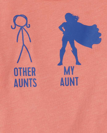 Baby And Toddler Boys Super Aunt Graphic Tee