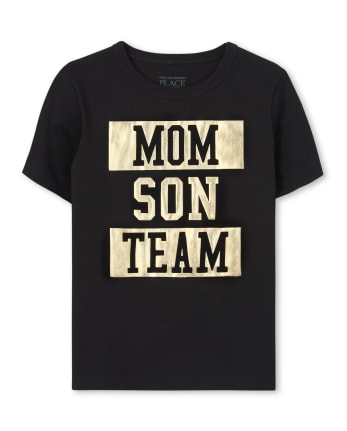 Baby And Toddler Boys Matching Family Foil Team Graphic Tee