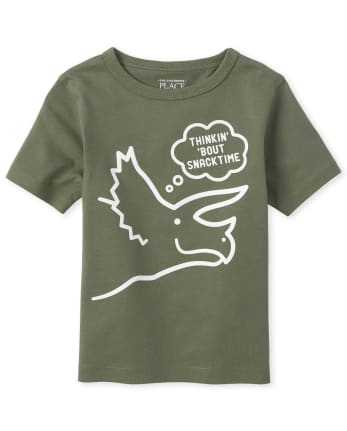 Baby And Toddler Boys Dino Snack Graphic Tee
