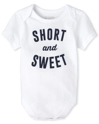 Baby Boys Short And Sweet Graphic Bodysuit
