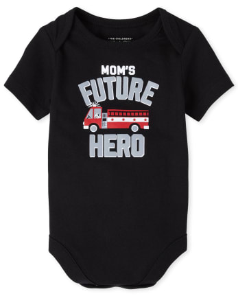 Baby Boys Mom's Future Hero Graphic Bodysuit