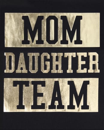 Girls Matching Family Foil Team Graphic Tee