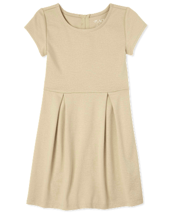 Girls Ponte Knit Everyday Dress - SANDY