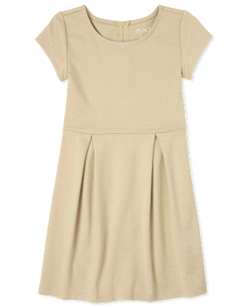 Girls Ponte Knit Everyday Dress