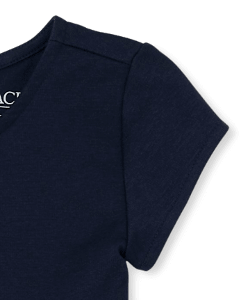 Robe uniforme en tricot point de Rome pour fille