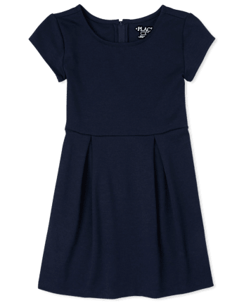 Girls Ponte Knit Everyday Dress