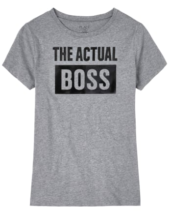 Womens Matching Family Boss Graphic Tee