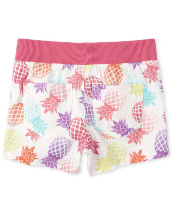 Short à enfiler imprimé pour fille