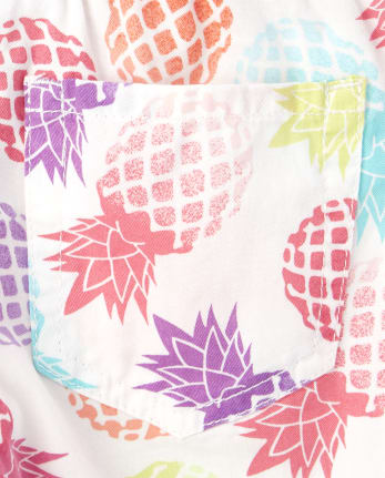 Short à enfiler imprimé pour fille