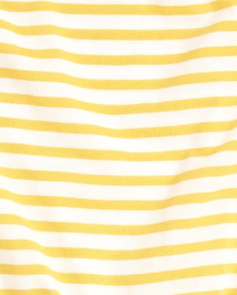 Girls Striped Tie Front Top
